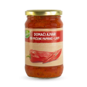 Domaći ajvar od pečene paprike ljuti
