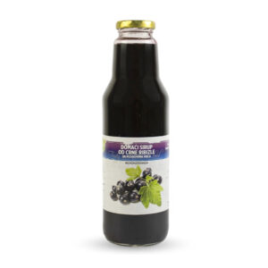 Domaći sirup od crne ribizle sa plodovima crne ribizle